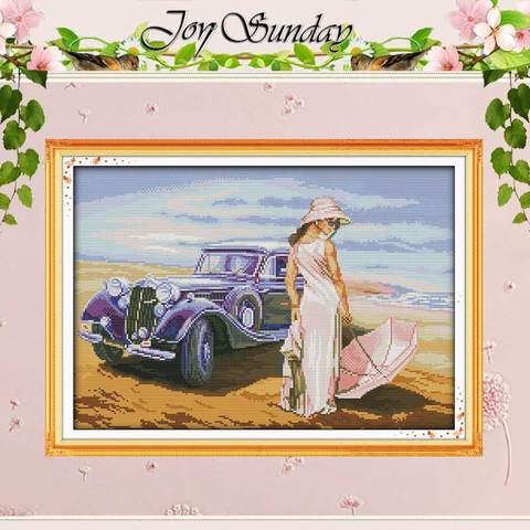 Free Ship Car Model Patterns Counted Cross Stitch 11CT 14CT Cross Stitch Sets Chinese Cross-stitch Kits Embroidery Needlework ► Photo 1/6