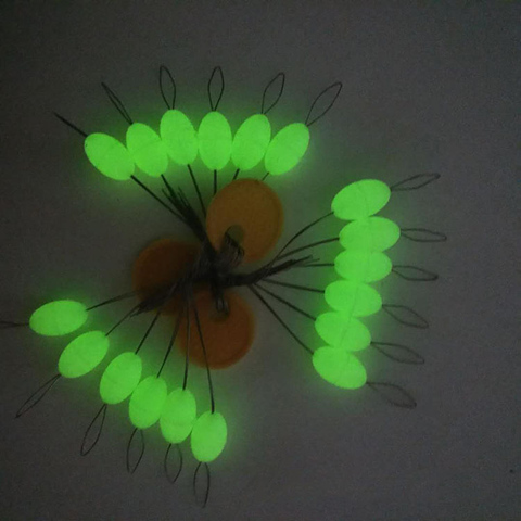 30Pcs Luminous Seven-star Oval Mini Fishing Float Space Beans Easy Use Floater Are Put On The Like A Stopper And Be Fixed B339 ► Photo 1/6