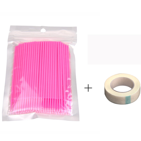 Disposable MicroBrush 100pcs Eyelashes Extension Mascara Wand Applicator Spoolers  Eye Lashes Removing Tools ► Photo 1/6