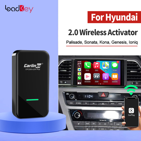 LoadKey & Carlinkit 2.0 CarPlay Wireless Android Auto Activator For Hyundai Palisade Sonata kona Ioniq Azera Smart USB Dongle ► Photo 1/6