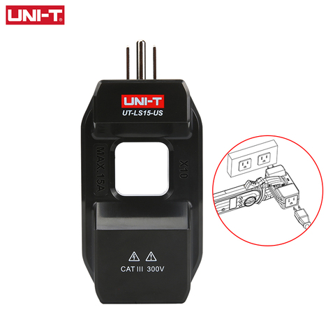 UNI-T AC Line Splitter 3 Pin 15A US Plug For Digital Clamp Meter Load 15A Measuring AC Operating Current of Electrical Device ► Photo 1/6