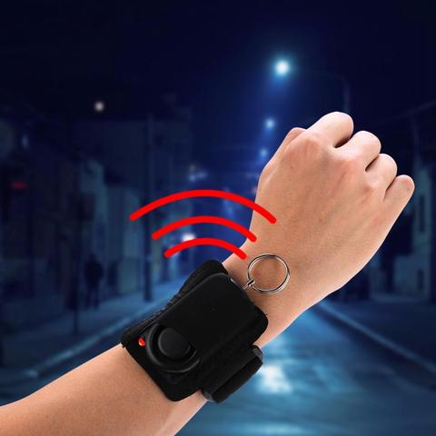 Women Security Alarm 120dB Personal Security Alarm Anti-Wolf Device Protection Alarm Armband Ring with LED Girls Personal Alarm ► Photo 1/6