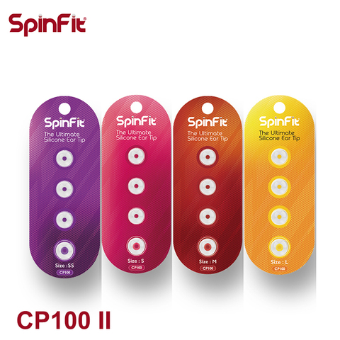 DUNU SpinFit CP100 CP800 CP145 (1 card) Patented 360 Degree Free Rotation Silicone Eartips CP100 CP-100 CP-145 CP-800 (2 Pairs) ► Photo 1/6