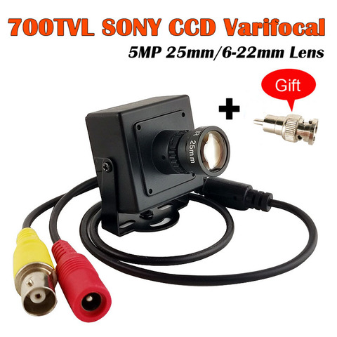CCTV Mini camera High Resolution Sony CCD Effio-E 700TVL25mm 6-22mm lens  Metal Security Surveillance CCTV Camera Car Overtaking ► Photo 1/6