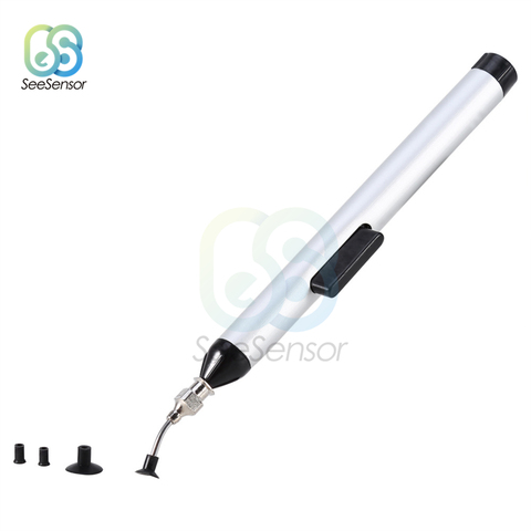IC SMD Vacuum Sucking Suction Pen Remover Sucker Pump IC SMD Tweezer Pick Up Tool Solder Desoldering with 3 Suction Headers ► Photo 1/4