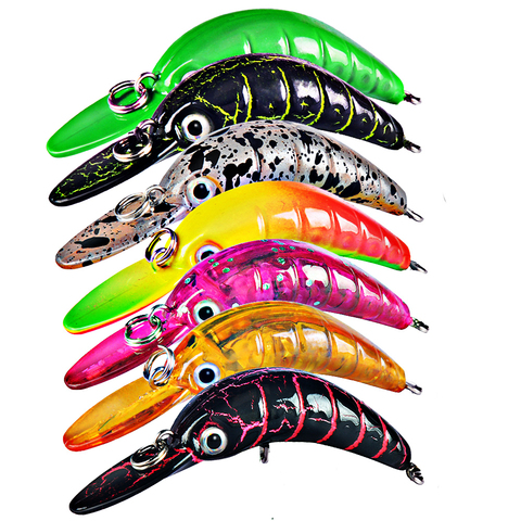 New 1pcs Mini Minnow Fishing Lures Wobblers 5cm 2.5g Floating Artificial Plastic Hard Bait Crankbait Jerkbait Pesca Bass Tackle ► Photo 1/6