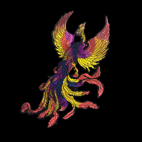 Large Phoenix Patches For Clothing Applique Sequin Embroidery Patch Decals Peacock Phoenix Clothing Accessories ► Photo 1/6