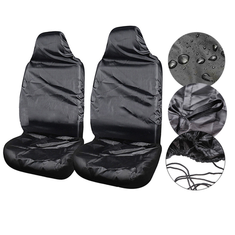 1 pcs Car seat cover Single seat black auto parts car driving co-driver seat cover Waterproof Dustproof car seat cover ► Photo 1/6