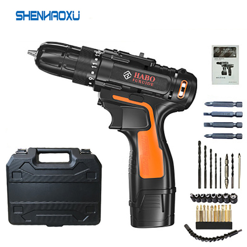 12V Electric Screwdriver Electric Drill cordless drill Cordless Screwdriver rechargeable Lithium Mini Drill Power Tools HOME DIY ► Photo 1/6