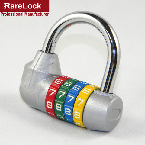 4 Letters Combination Padlock Code Password Lock for Door Cabinet Drawer Bike Motorcycle Student Locker Rarelock MMS61 a ► Photo 1/5