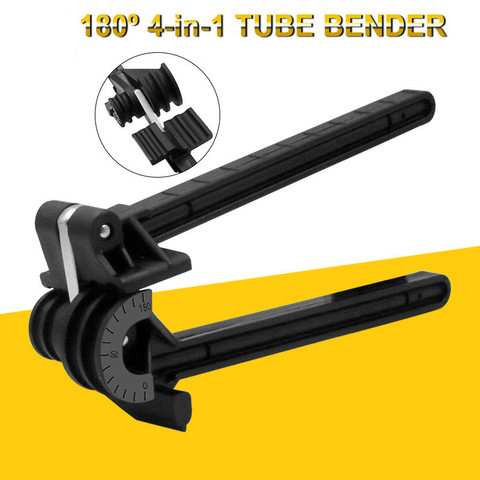 180 Degree 3/16,1/4,5/16,3/8 Aluminum Copper Pipe Bender Four-Slot Combination Multipurpose Ventilation System Tube Bending Tool ► Photo 1/6