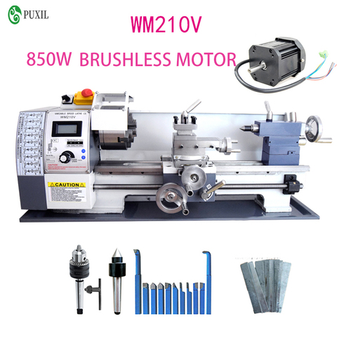 WM210V Metal Lathe / 750W Brushless Motor Steel Gear Lathe 210V lengthened 400mm Lathe ► Photo 1/5