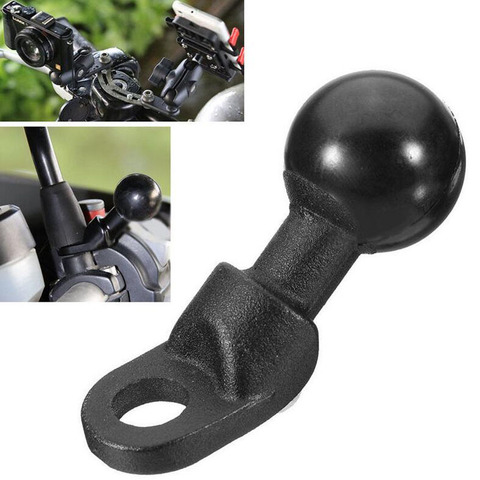 Motorcycle Angled Base W/ 10mm Hole 1'' Ball Head Adapter Work for RAM Mounts for Gopro Camera,Smartphone, for Garmin GPS ► Photo 1/6