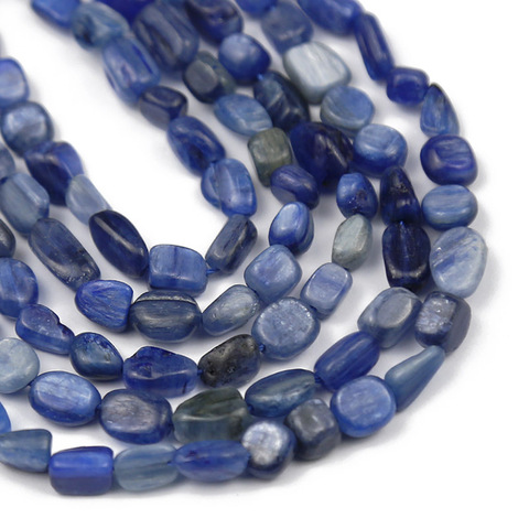 Natural Stone Blue Kyanite Stone beads Irregular Spacer Loose beads for DIY Jewelry charm Bracelets Necklace Making 4~8mm 15inch ► Photo 1/6