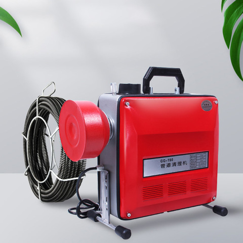 2200W Universal Pipe Dredge Machine Household Kitchen Cleaning Dredge Double Belt Pipe Cleaner Electric Pass Sewer Tool 220V ► Photo 1/6
