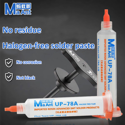 MaAnt Halogen-Free SMT Soldering Flux Solder/ Paste Rosin Welding oil /Aluminum Alloy Tube Mate Welding Oil Needle Tube Push Rod ► Photo 1/5