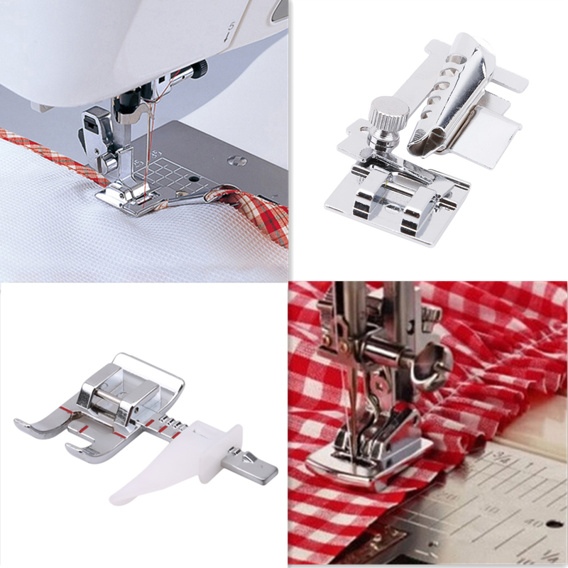 Buy Online 1pcs Domestic Sewing Machine Foot Presser Rolled Hem Feet Set For Brother Singer Sewing Accessories Stitcher Sliver Alitools