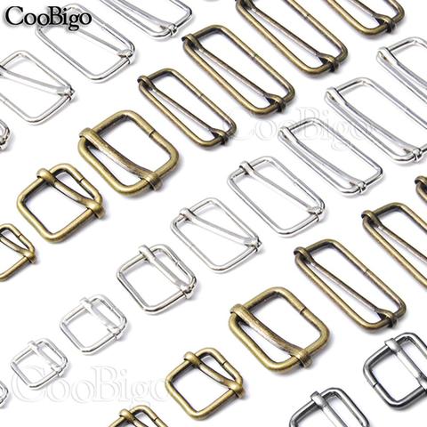 10pcs Metal Slides Tri-Glides Wire-Formed Roller Pin Buckles Strap Slider Adjuster Buckles For Backpack Pets Collar Accessories ► Photo 1/6