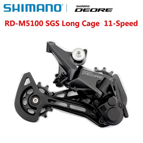 New Arrival Shimano Deore RD-M5100 RD M5100 SGS Long Cage Rear Derailleur SHADOW RD+ 11 Speed Bike Bicycle Rear Derailleur ► Photo 1/3