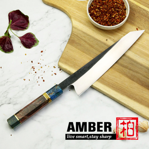 Amber Kitchen Chef Knife High carbon stainless Steel 440C Sharp Professional Kiritsuke Gyuto Cleaver Exquisite High-end Knife ► Photo 1/6