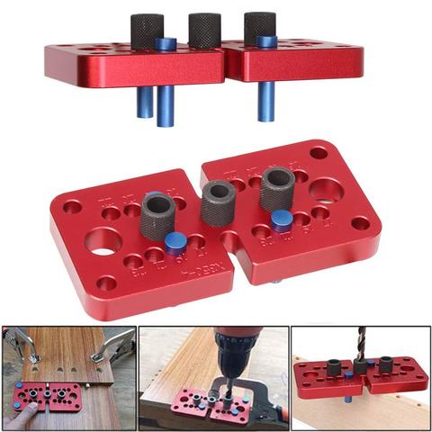 Doweling Jig Pocket Hole Jig Self-centering Vertical Drill Guide Locator Hole Puncher Carpentry Woodworking Tools ► Photo 1/6