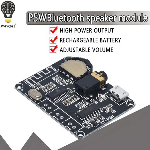 New 5W+5W PAM8406 Bluetooth 5.0 DC3.7-5V stereo audio power amplifier module XY-P5W for Arduino diy kit ► Photo 1/6