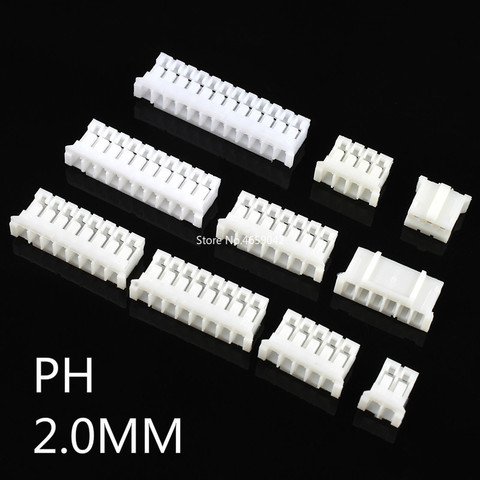 50Pcs PH2.0 2mm Housing Connectors PH-Y Plastic Shell Plug Wire Cable Connector 2.0mm Pin Header ► Photo 1/5