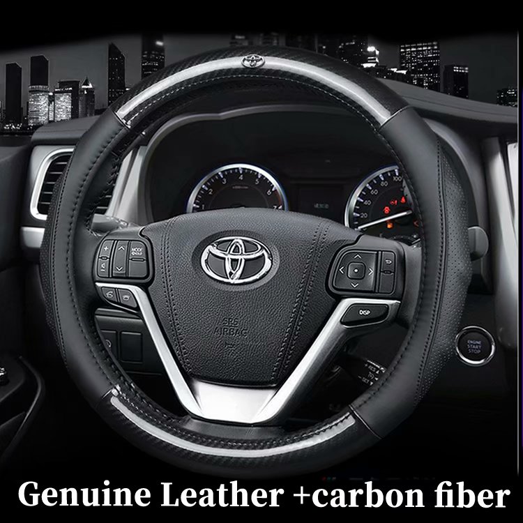 Custom Car Steering Wheel Cover For Toyota Yaris Vios 2014-2016