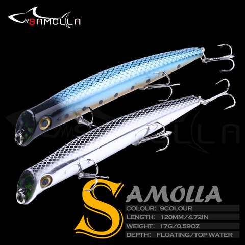 New Popper Fishing Lure 2022 Weigths 17g 12cm Topwater Wobbler Accessories Artificial Bait Goods Floating Wobblers Fish Tackle ► Photo 1/6