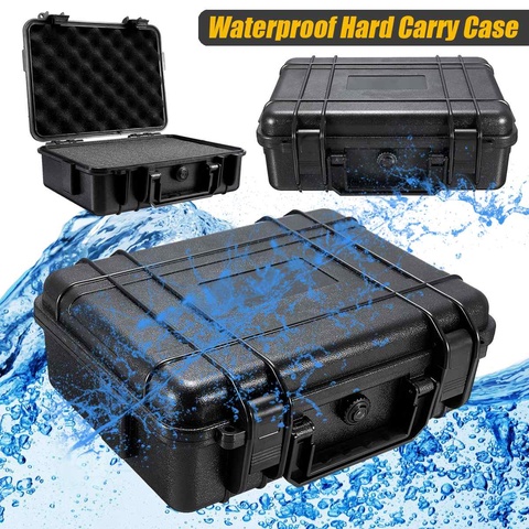 7 Sizes  Waterproof Hand Carry Tool Case Bag Storage Box Camera Photography with Sponge Black ► Photo 1/6