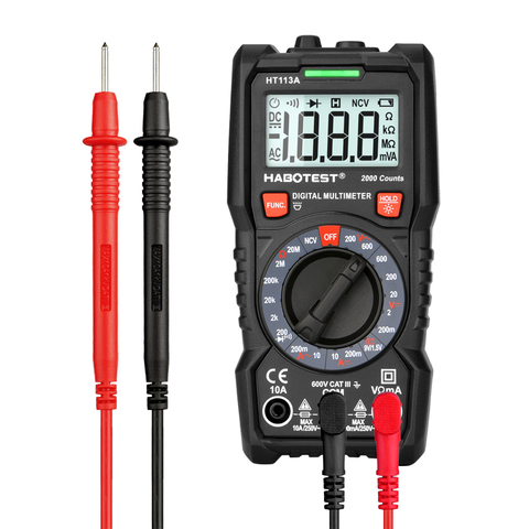 Habotest HT113A Digital Mini CE CAT III Multimeter Tester Profesional transistor Multi Digitital tester multitester multi meter ► Photo 1/6