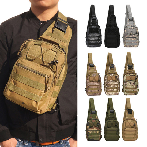 Military Tactical Backpack Camouflage Molle Shoulder Bag Hiking Camping Climbing Daypack 600D Backpack Hunting Outdoor ► Photo 1/6