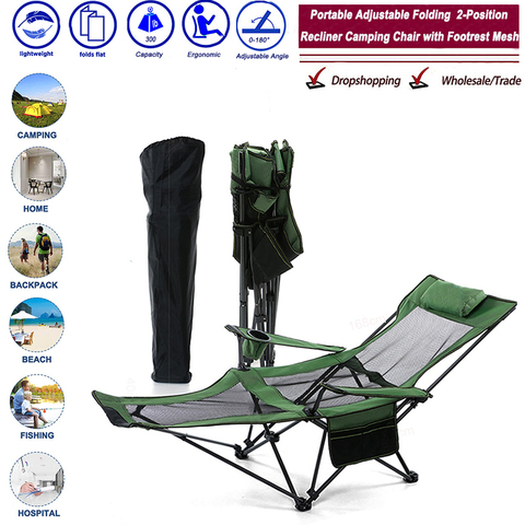 Beach With Bag Portable Folding Chairs Fishing Camping Chair Seat  Oxford Cloth Lightweight Seat for  stainless steel ► Photo 1/6