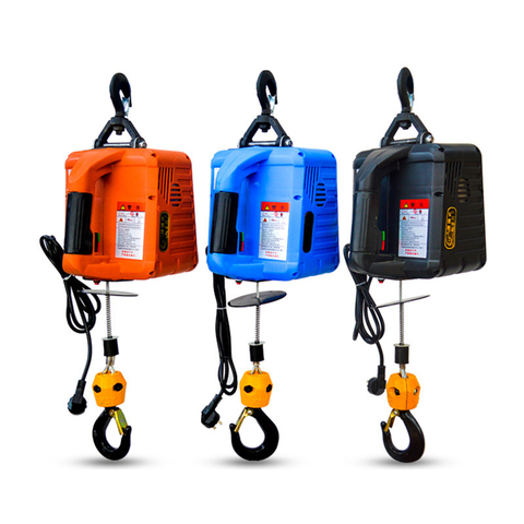 300KG Electric hoist Portable electric hand winch traction block electric steel wire rope lifting hoist towing rope 220V/110V ► Photo 1/6
