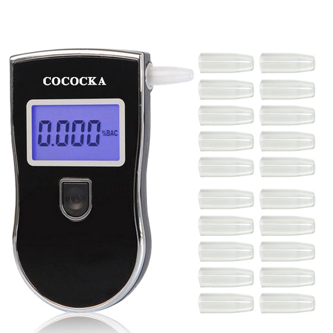 Professional Alcohol Tester Police LCD Display Digital Breath Quick Response Breathalyzer for Drunk Drivers alcotester AT818 dfd ► Photo 1/6