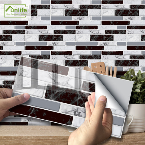 9/27/54PCS Mosaic Brick Tile Stickers For Bathroom Kitchen Wallpaper Waterproof Self-adhesive DIY Wall Sticker Home Decor Decal ► Photo 1/6