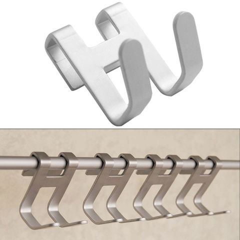 Space Aluminum Metal Shower Frameless Glass Door Hook Free Hole Towel Rack Hanger Key Holder Clothes Bathroom Organizer ► Photo 1/6