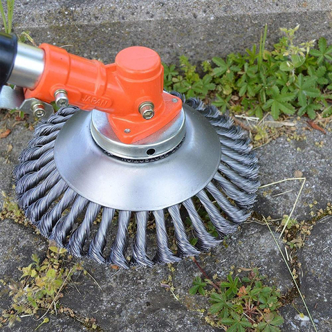 Landscaping Rotary Weed Brush Joint Twist Knot Steel Wire Wheel Brush Disc Power Tool Garden Machines Accessories ► Photo 1/6
