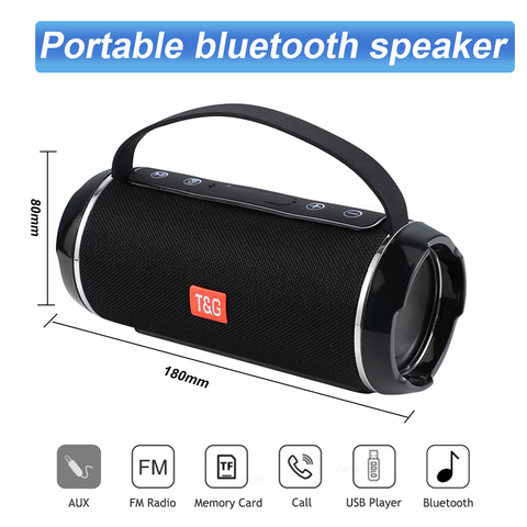 TG116C 40W Outdoor Portable HighPower Bluetooth Speaker Wireless Bar Sound Column Subwoofer Music Center BoomBox 3D Stereo Radio ► Photo 1/6
