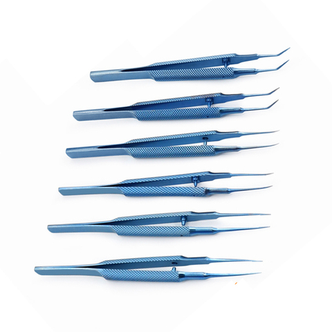 Microscopic instruments Titanium alloy Micro scissors, Conjunctiva Toothed, Forceps Probes,Hooks ,Spatulas, Speculums tweezers ► Photo 1/6