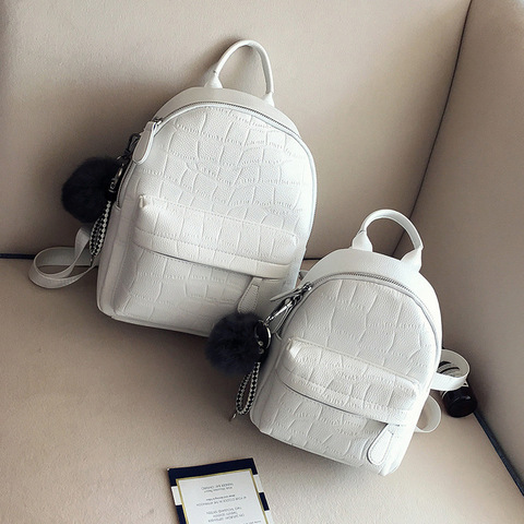 Mini Backpacks Women PU Leather Cute Small Backpack Female White Back Pack  Black Backpacks For Teen Girls Fashion Bagpack Woman - Price history &  Review, AliExpress Seller - CTCT Store