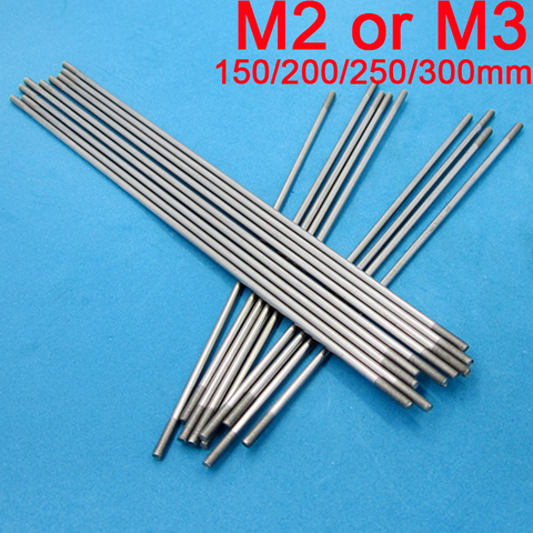 10PCS M2 M3 Stainless Steel Threaded Tie Push Rod Servo Linkage Dia 1.8/2.6mm L300mm Shaft Pull for RC Boat/Aircraft Model ► Photo 1/5