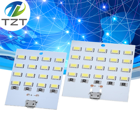 1PCS high quality 5730 smd 5V 430mA~470mA White  Mirco Usb 5730 LED lighting panel USB mobile light Emergency light  night light ► Photo 1/6