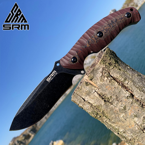 SANRENMU SRM NEW S745 Fixed Blade Knife With K Sheath 14C28 Outdoor Camping Utility Survival Tactical Hunting Knivse EDC Tool ► Photo 1/6
