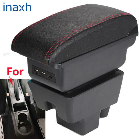 For Skoda RAPID Armrest Retrofit For VW Polo 2022 Car Armrest box Center Storage box car accessories Interior with 3USB ► Photo 1/6