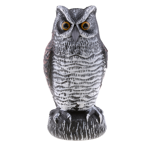 Large Owl Falcon Decoy Statue Yard Garden Crow Scarecrow Outdoor Deterrent Pest Control Accessories ► Photo 1/6