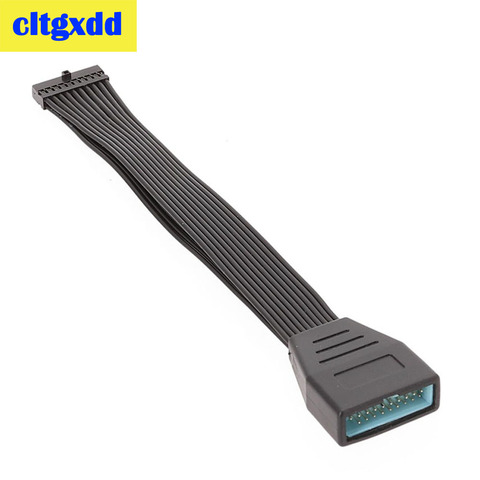 1pc Motherboard Mainboard USB3.0 19Pin 20Pin Female to USB 3.0 19pin 20 Pin Male Extension Conversion Connecting Cable ► Photo 1/6