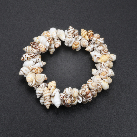 Hot Conch Shell Elastic Bracelet For Women Sea Style Beach Bracelets Bangles Summer Holiday Gift Femme Fine Bracelet Jewelry ► Photo 1/6