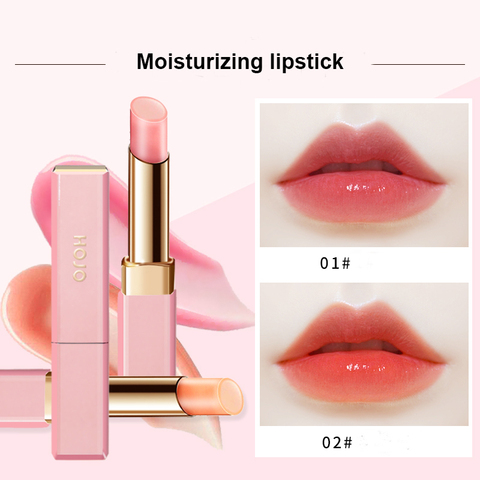 Hojo moisturizing lipstick pink orange color full lip care waterproof long lasting temperature change color jelly lipstick BN170 ► Photo 1/6