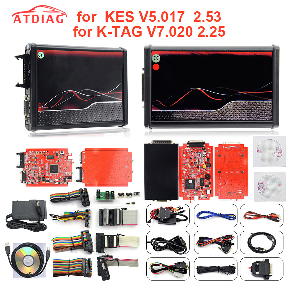 Kess V2 V5.017 EU Online Version V2.47 Plus Ktag K-TAG 7.020 V2.25 with Red PCB 